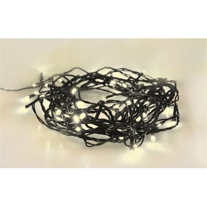 Udendørs LED julelyskæde 200xLED/8 funktioner IP44 25 m varm hvid