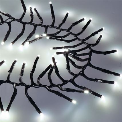 LED udendørs lyskæde 576xLED/8 funktioner 8m IP44 kold hvid + fjernbetjening