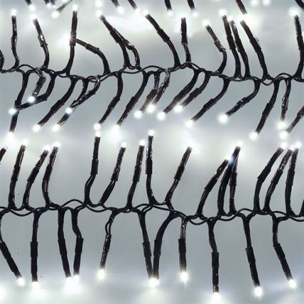 LED udendørs lyskæde 576xLED/8 funktioner 8m IP44 kold hvid + fjernbetjening