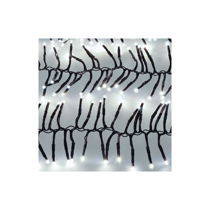 LED udendørs lyskæde 576xLED/8 funktioner 8m IP44 kold hvid + fjernbetjening