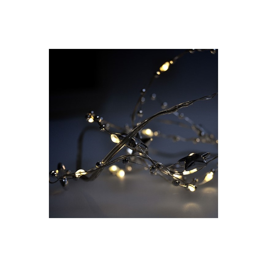 LED lyskæde 20xLED/2xAA 1,5 m varm hvid
