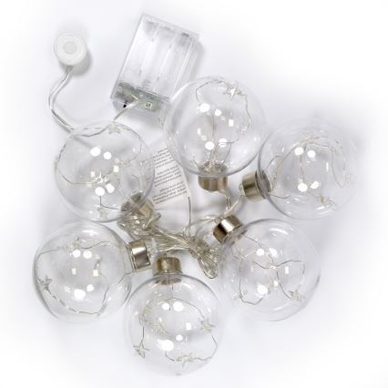 LED julekæde 30xLED/3xAA 2,5m varm hvid