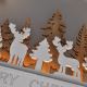 LED juledekoration LED/2xAA skov med rensdyr