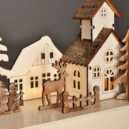 LED juledekoration LED/2xAA varm hvid