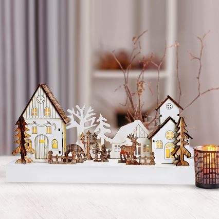 LED juledekoration LED/2xAA varm hvid