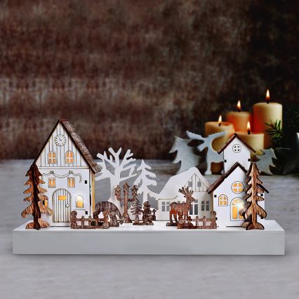 LED juledekoration LED/2xAA varm hvid