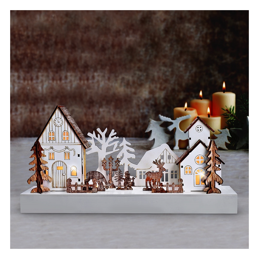 LED juledekoration LED/2xAA varm hvid