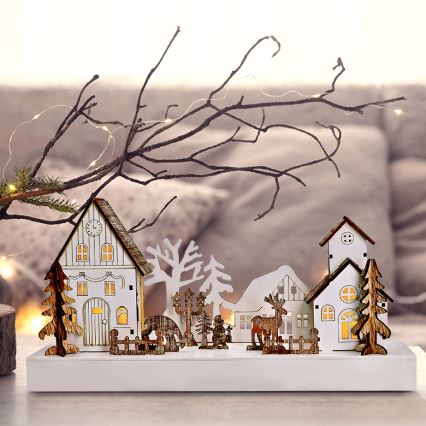 LED juledekoration LED/2xAA varm hvid