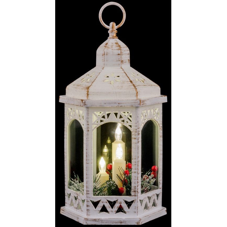 LED juledekoration 3xLED/3xAAA lanterne