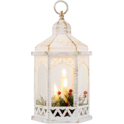 LED juledekoration 3xLED/3xAAA lanterne