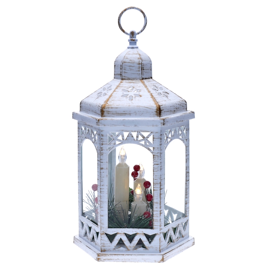 LED juledekoration 3xLED/3xAAA lanterne
