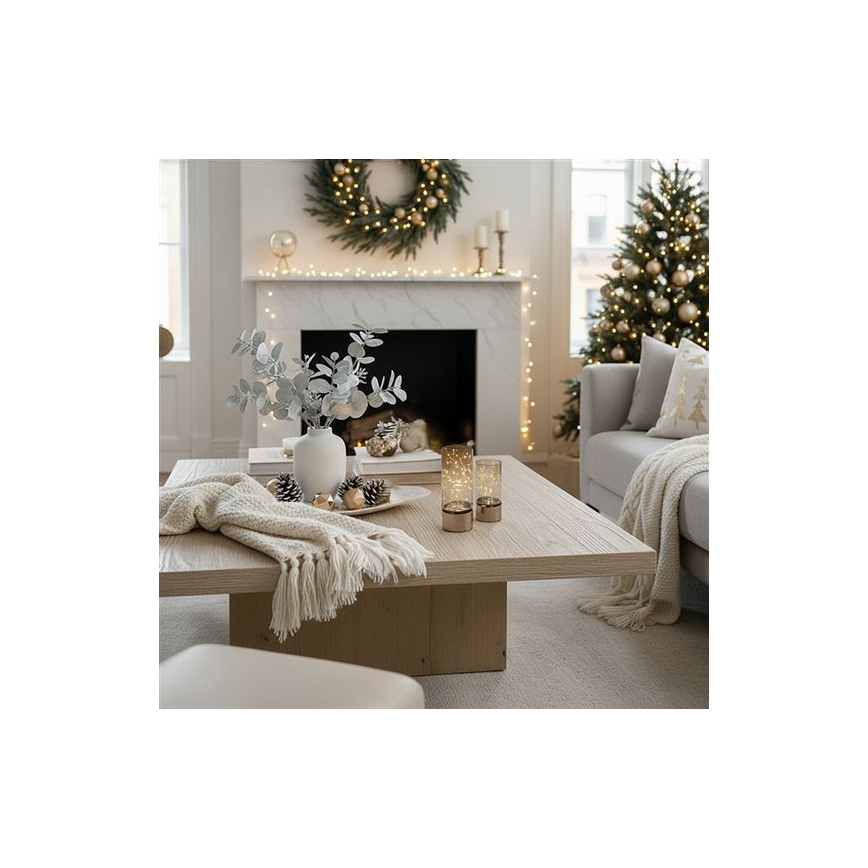 SÆT 2x LED julelys 20xLED+10xLED/2xAA+3xAA varm hvid