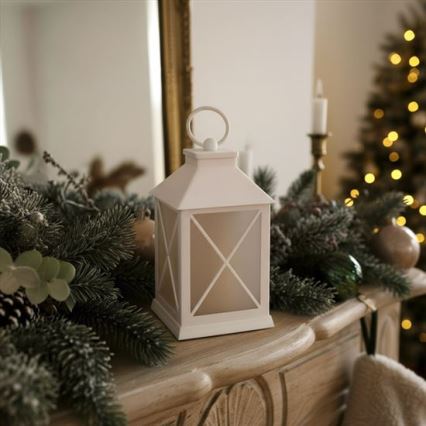 LED Julelanterne LED/2xAA varm hvid