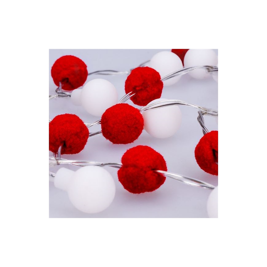 LED  lyskæde 20xLED/2xAA 1,8 m varm hvid