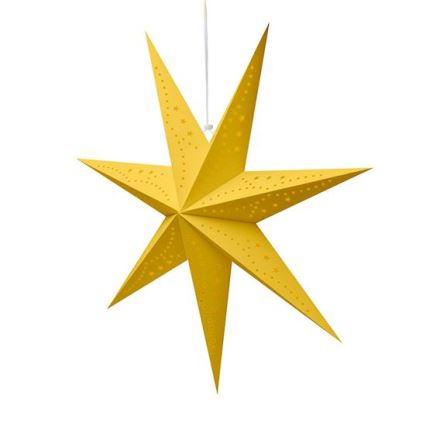 LED juledekoration 20xLED/2xAA 60 cm varm hvid gylden stjerne