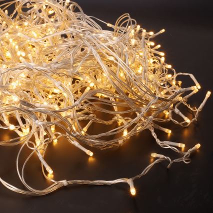 LED Udendørs julegardin 360xLED/8 funktioner 15m IP44 varm hvid