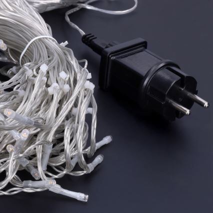 LED Udendørs julegardin 360xLED/8 funktioner 15m IP44 varm hvid