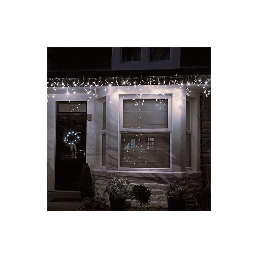 LED Udendørs  lysgardin 360xLED/8 funktioner 15m IP44 varm hvid