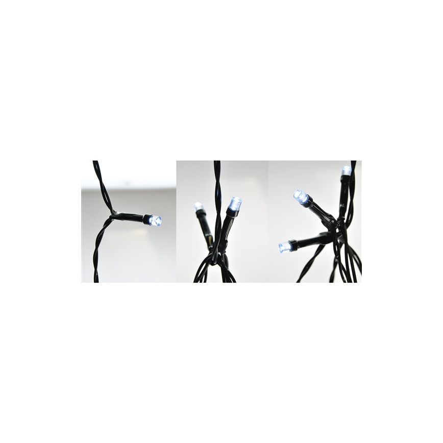 LED lyskæde 20xLED/3xAA 3,3 m kold hvid
