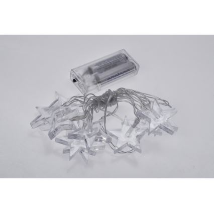 LED  lyskæde 10xLED/2xAA 2,5m blå