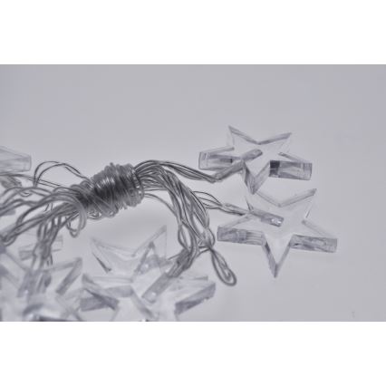 LED  lyskæde 10xLED/2xAA 2,5m blå