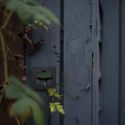 Udendørs indbygget stikkontakt til gulv IP55 sort rektangulær