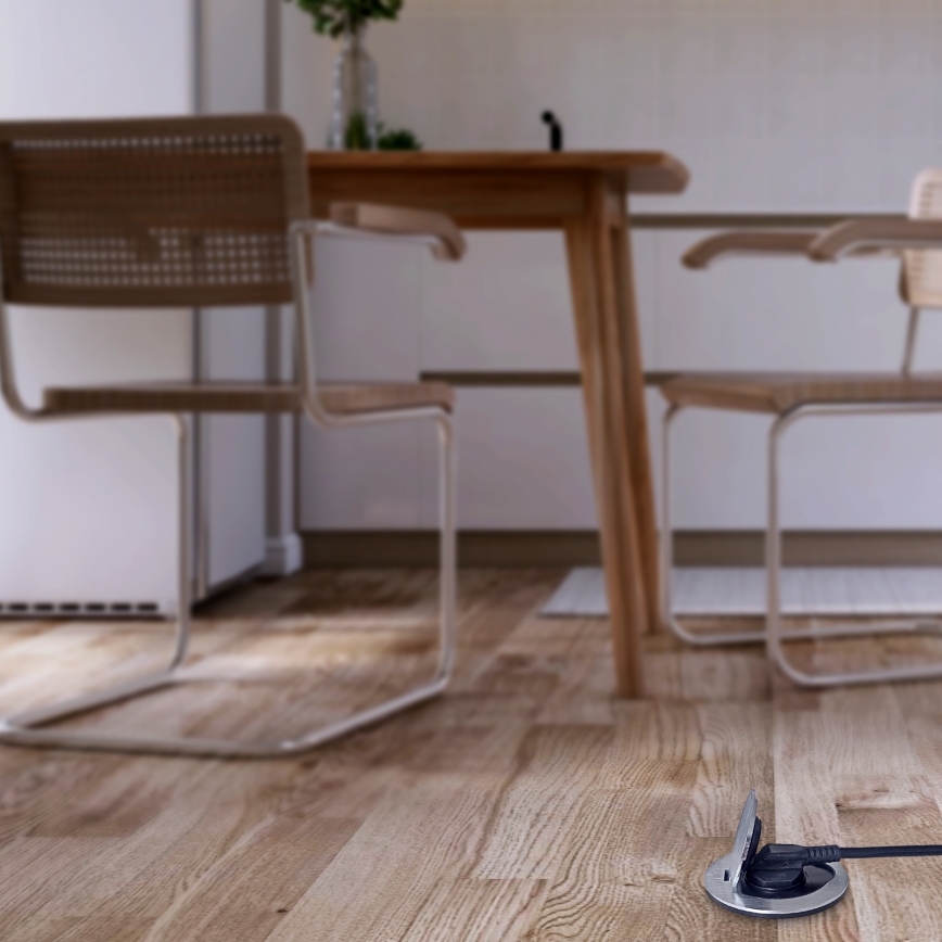 Udendørs indbygget gulv socket IP55 rund