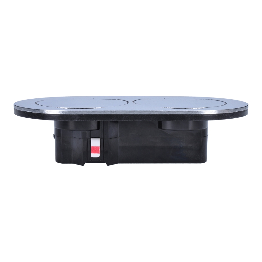 Udendørs indbygget gulv double socket IP55 rund