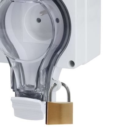Stikkontakt til fugtige omgivelser 230V/16A IP66