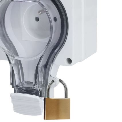 Dobbelt stikkontakt IP66 til fugtige omgivelser 230V/16A – vandtæt og støvtæt