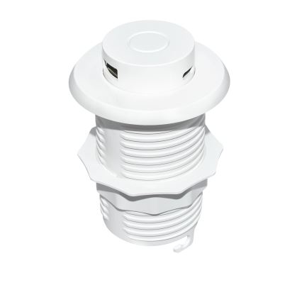 Indbygget USB oplader USB A+C hvid