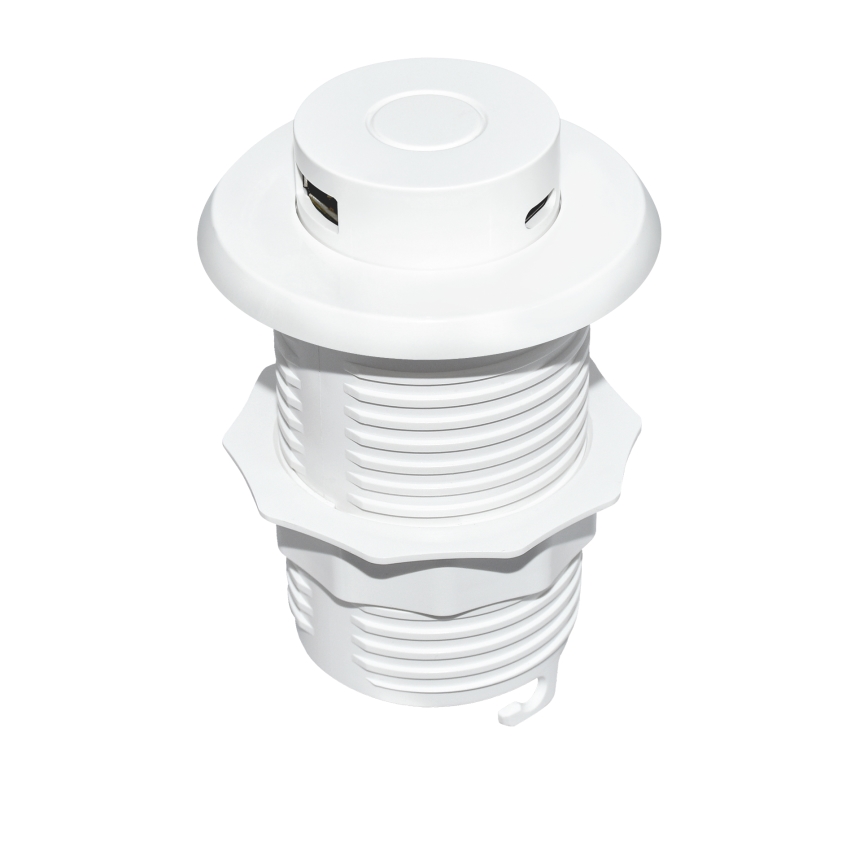 Indbygget USB oplader USB A+C hvid