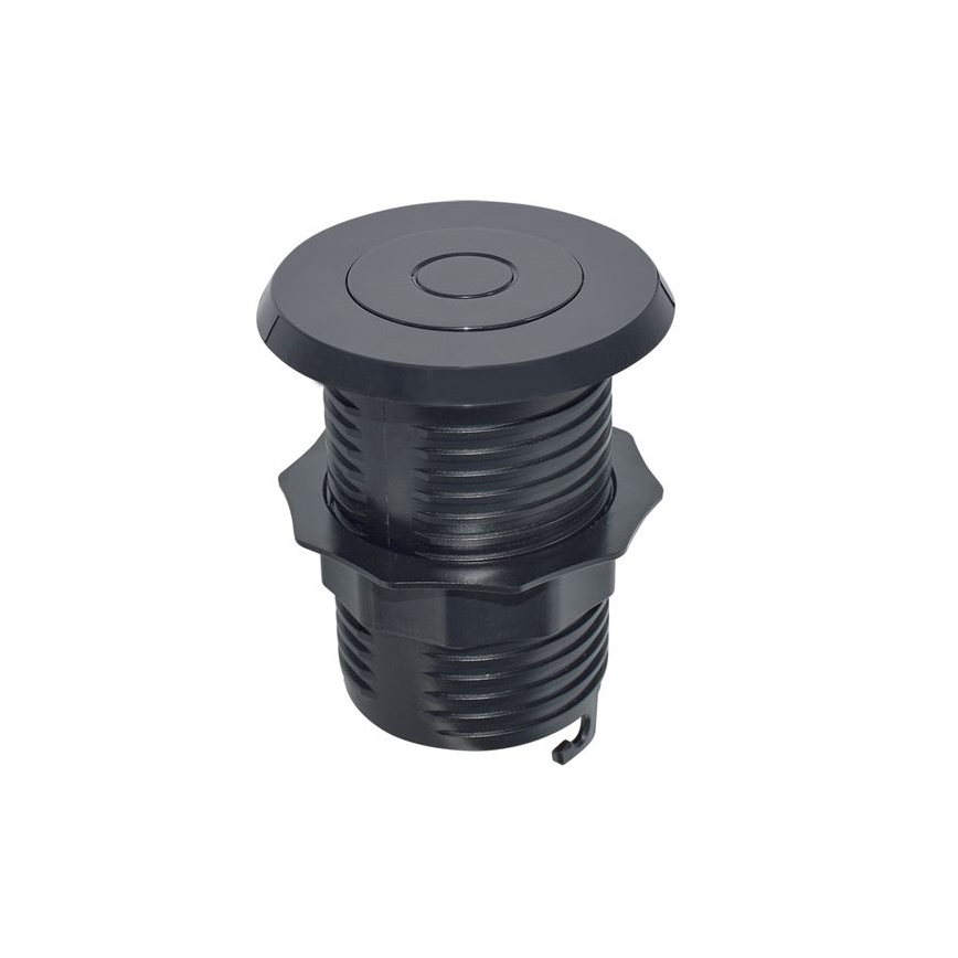 Indbygget USB oplader USB A+C sort