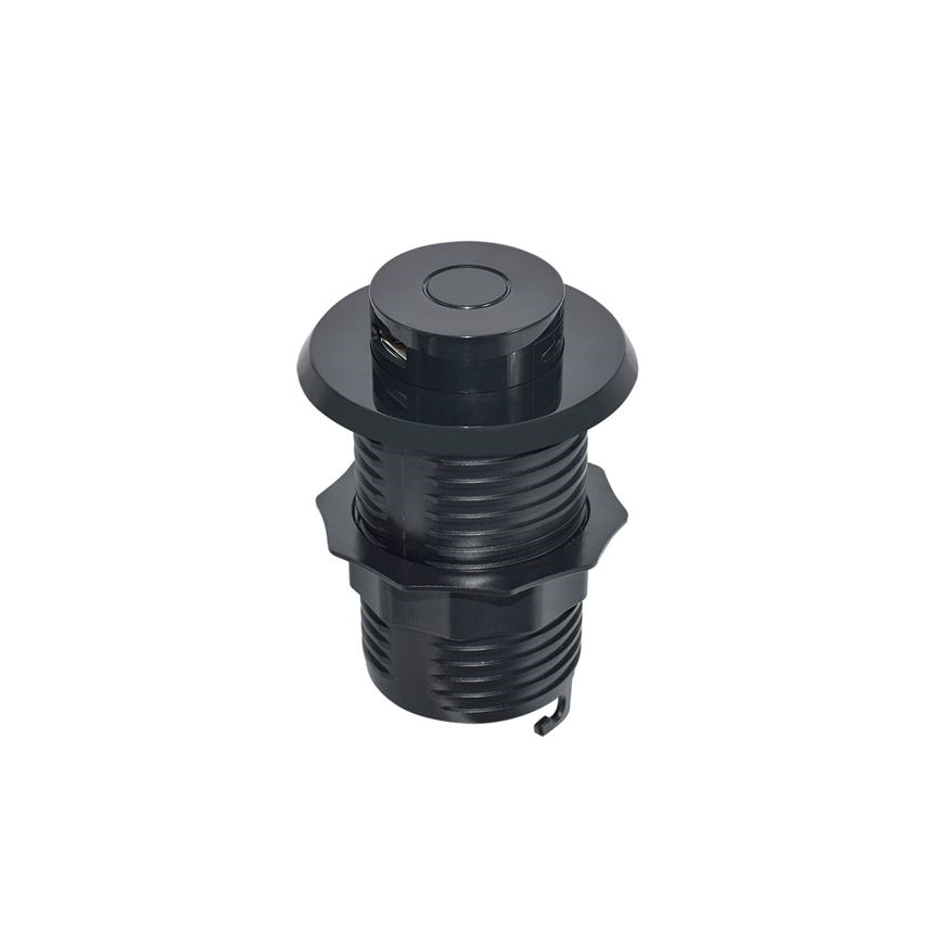 Indbygget USB oplader USB A+C sort