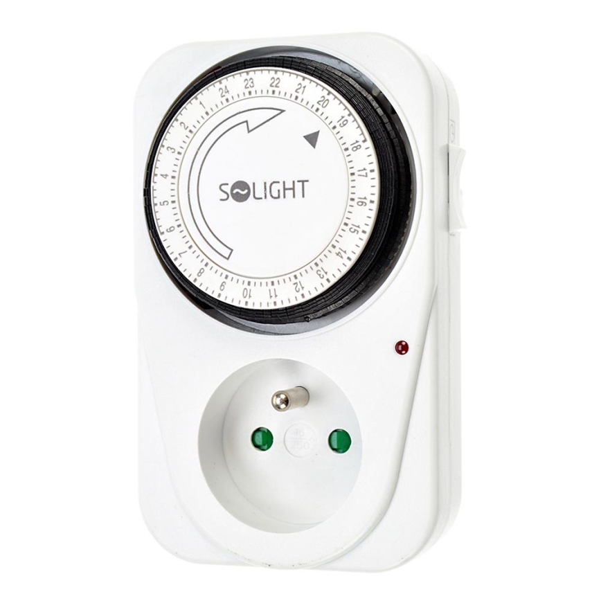 Solight DT01 - Timer med stikkontakt 230V/16A