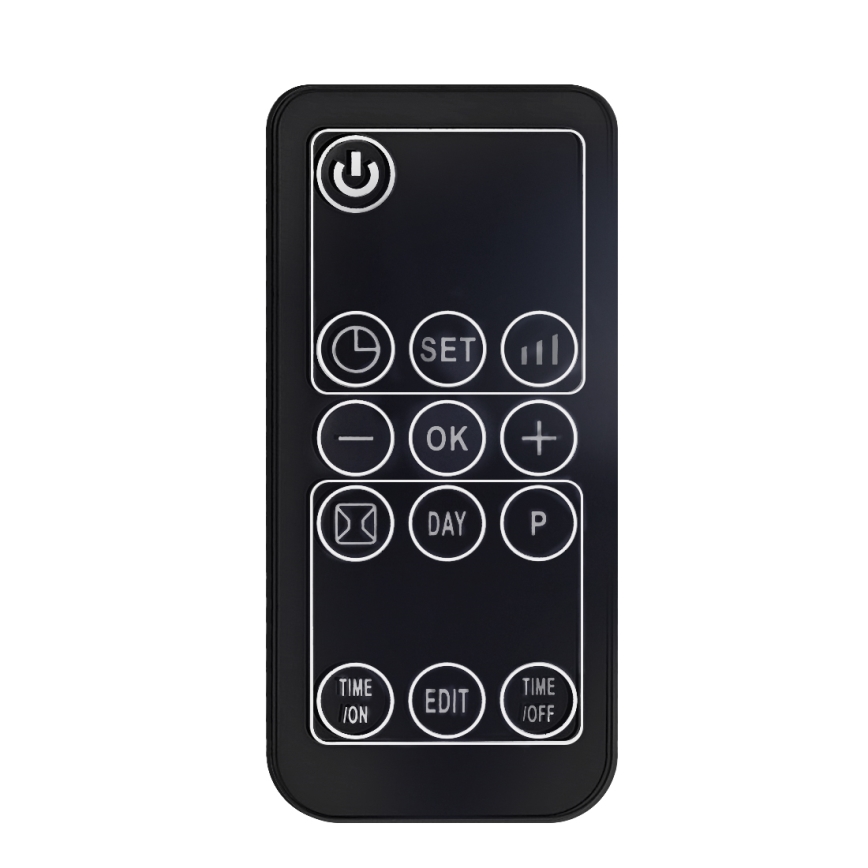 Keramisk badeværelsesvarmelegeme 1000/2000W/230V IP22 + fjernbetjening