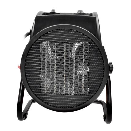 Gulvventilator med keramisk varmeelement 3000W/230V sort