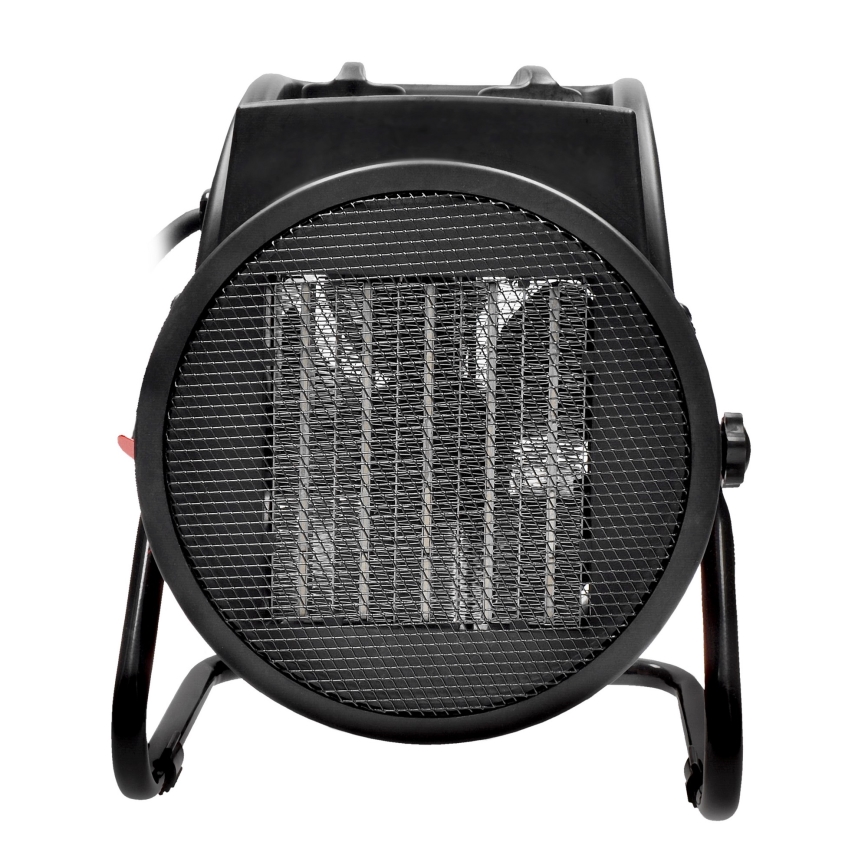 Gulvventilator med keramisk varmeelement 3000W/230V sort