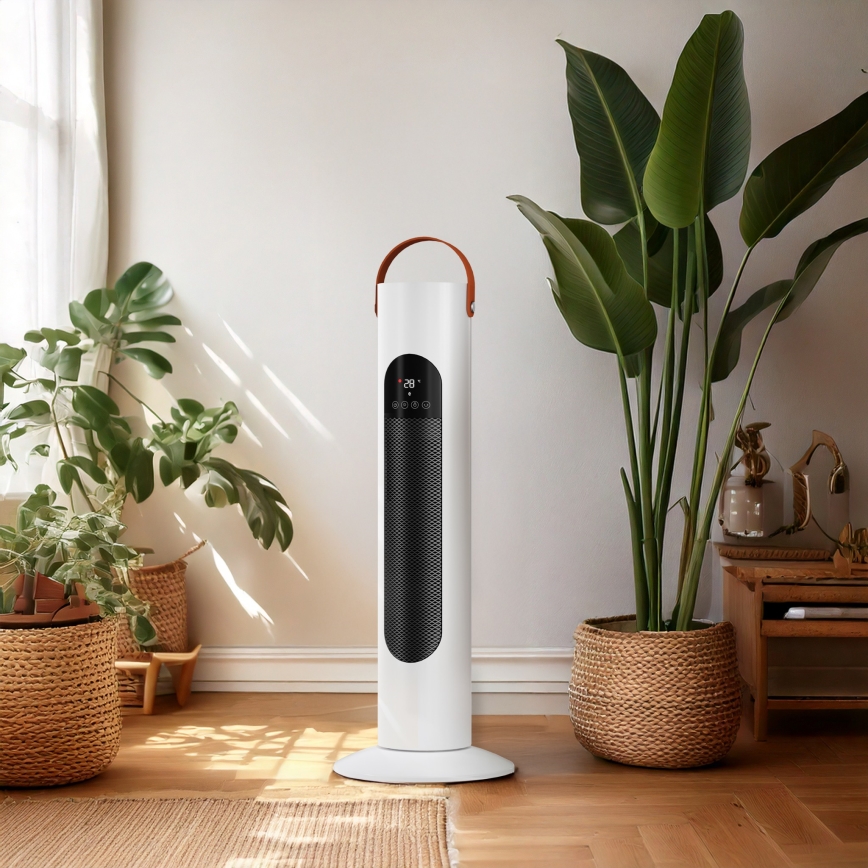 Tårnventilator med varmelegeme 2000W/230V + fjernbetjening