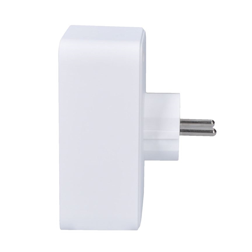 Grenudtag 1x16A+2x 2,5A med 2x USB A+C-oplader, hvid