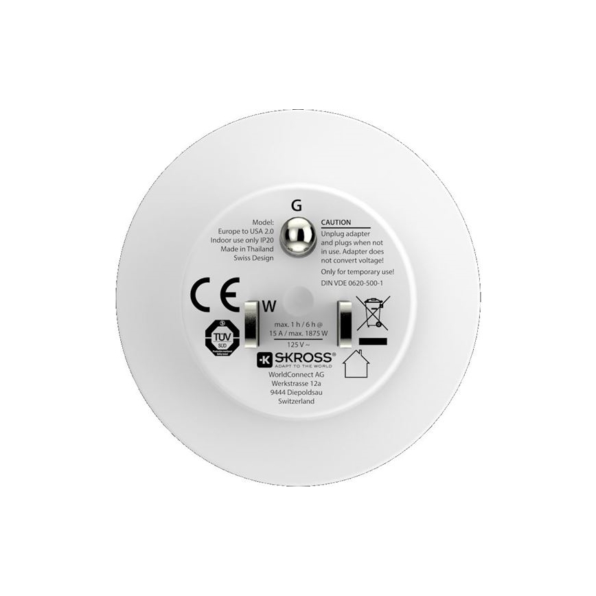 Rejseadapter USA 15A