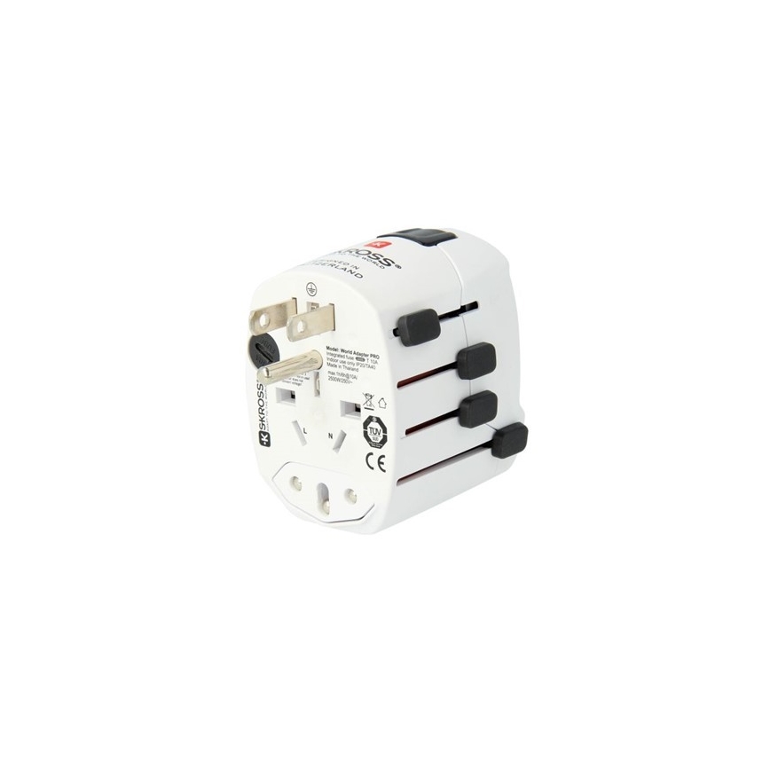 Universel rejseadapter til hele verden 230V + USB-port