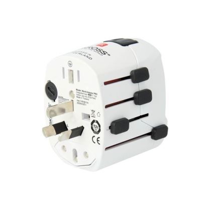 Universel rejseadapter til hele verden 230V + USB-port