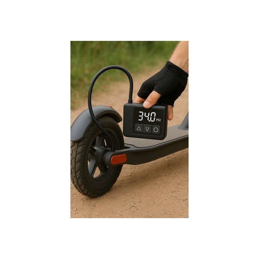 Digital lommekompressor 500 mAh 5V sort