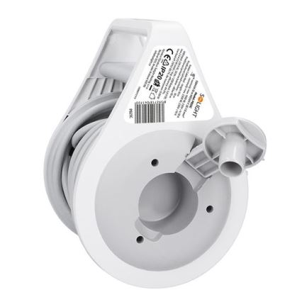 Forlængerledning på tromle med 2 stik + USB A+C, 10 m