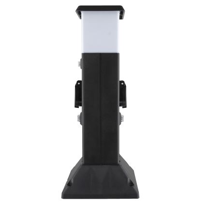 Udendørslampe med 2 stikkontakter 1xE14/15W/230V IP44 sort