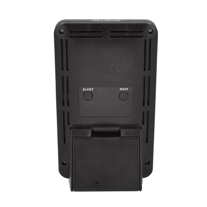 Vejrstation med LCD-display 2xAA sort