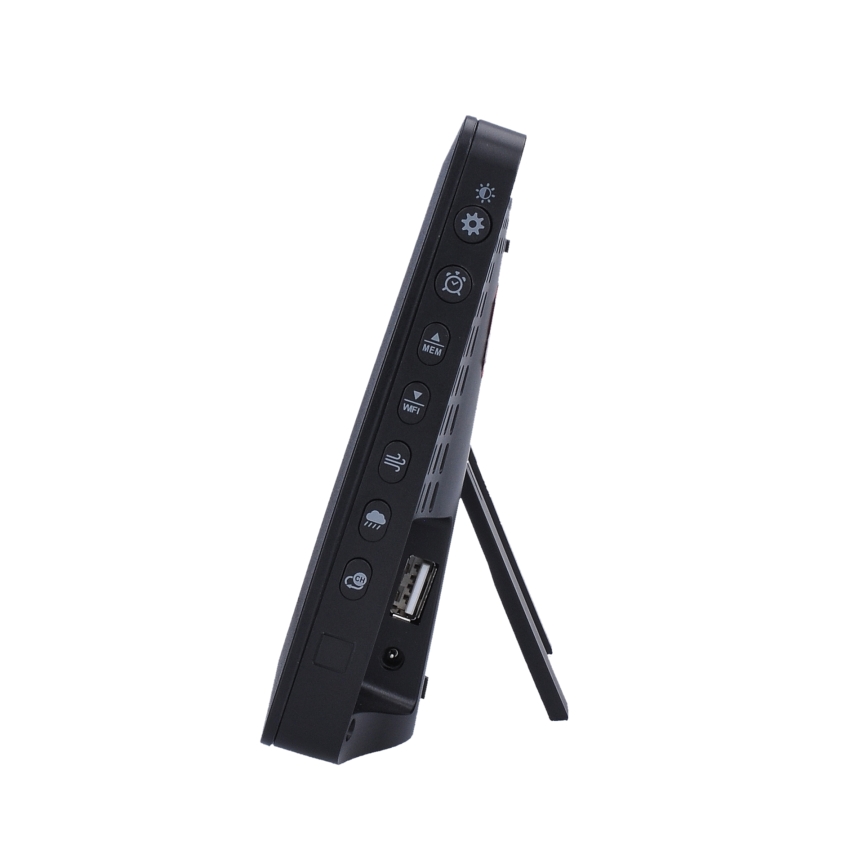 Profofesionální meteostanice m. LCD-farvedisplay 5V/2xAA + 3xAA + 2xAA Wi-Fi Tuya