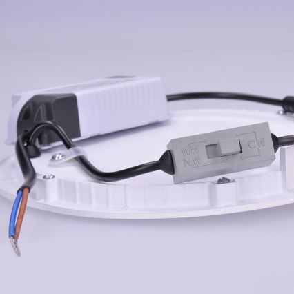 LED indbygningsarmatur LED/12W/230V 3000/4000/6000K Ø 17 cm hvid