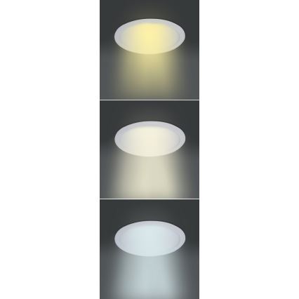 LED-panel LED/12W/230V 3000/4000/6000K Ø 17 cm hvid